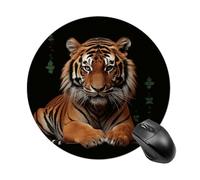 Tappetino per Mouse da Gioco Tiger And Paws Tappetino Mouse Piccolo Portatile Impermeabile Mousepad, per Scrivania, Laptop, Ufficio, 20cm