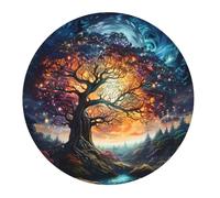 Tappetino per Mouse da Gioco Tree of Life Galaxy Abstract Art Colorful Tappetino per Il Mouse Antiscivolo Base Antiscivolo in Gomma Confortevole Sottomano, per Gaming, Casa, Computer, 20cm