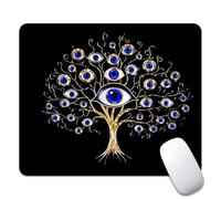 Tappetino per Mouse da Gioco Tree of Life with Eyes Tappetino Mouse Piccolo Impermeabile Facile da Pulire Mousepad Forma Rettangolare, per Ufficio, Computer, Gaming, 25x30cm