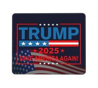 Tappetino per Mouse da Gioco Trump 2025 Flag Save America Again Tappetino Mouse Piccolo Portatile Base Antiscivolo in Gomma Sottomano, per Scrivania, Gaming Mouse, Laptop, 25x30cm