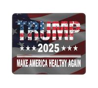 Tappetino per Mouse da Gioco Trump 2025 Maha Make America Healthy Again Tappetini Mouse Personalizzato Confortevole Sottomano, per Gaming Mouse, Casa, Ufficio, 25x30cm