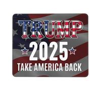 Tappetino per Mouse da Gioco Trump 2025 Take America Back Tappetino Mouse Piccolo Lavabile Facile da Pulire Sottomano, per Scrivania, Casa, Ufficio, 25x30cm