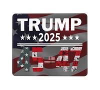 Tappetino per Mouse da Gioco Trump 45 47 2025 President Tappetino Mouse Gaming Base Antiscivolo in Gomma Portatile Sottomano, per Laptop, Computer, Casa, 25x30cm