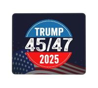 Tappetino per Mouse da Gioco Trump 45 47 2025 President Tappetino Mouse Gaming Impermeabile Portatile Sottomano, per Laptop, Gaming Mouse, Ufficio, 25x30cm