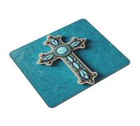 Tappetino per Mouse da Gioco Vintage Western Style Tappetino Mouse Pad Facile da Pulire Base Antiscivolo in Gomma Sottomano, per Scrivania, Casa, Laptop, 25x30cm