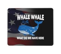 Tappetino per Mouse da Gioco Whale Whale What Do We Have Here Tappetino Mouse Gaming Confortevole Lavabile Sottomano, per Laptop, Gaming, Computer, 25x30cm