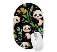 Tappetino per mouse da scrivania in bambù, leggero, antiscivolo, 28 x 18 cm, per casa, scuola e ufficio