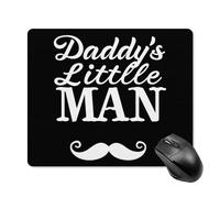 Tappetino per Mouse Daddy's Little Man Beard Tappetino Mouse Pad Portatile Impermeabile Sottomano, per Ufficio, Gaming Mouse, Computer, 25x30cm