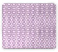 Tappetino per Mouse Damask Romantic Illustration of Concentric Triangular Shapes And Abstract Hearts Motif Tappetini Mouse Portatile Mousepad Forma Rettangolare, per Ufficio, Laptop, 25x30cm