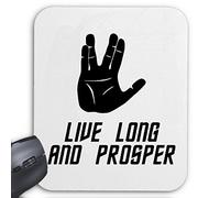Tappetino per mouse del computer con la scritta in lingua inglese "Live Long And Prosper Star Trek Spock Volcano Trek" per il laptop, notebook o PC (lingua italiana non garantita) (Windows Linux, ecc.)... il regalo ideale per Natale, compleanni, Pasqua o semplicemente per voi stessi.