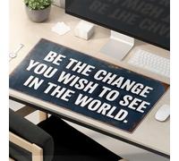 Tappetino per mouse divertente con scritta "Be The Change You Wish To See In The World". Tappetino per mouse divertente per il lavoro
