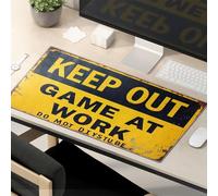 Tappetino per mouse divertente Keep Out: Game At Work, Do Not Disturb Tappetino per mouse divertente accessori da scrivania per lavoro Tappetino per mouse da gioco