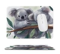 Tappetino per mouse divertente, motivo koala, tappetino per mouse antiscivolo, tappetino per mouse per computer portatile, ufficio, casa, viaggi, 20,1 x 23,9 cm