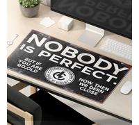 Tappetino per mouse divertente per il lavoro Nessuno è perfetto. Tappetino per mouse Tappetino per mouse da gioco divertente accessori da scrivania