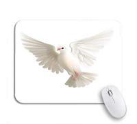Tappetino Per Mouse Dove White Bird Letter Heaven Hope Peace Wing Mousepad Forma Rettangolare Lavabile Impermeabile Tappetino Mouse Gaming, Per Laptop, Ufficio, 25 x 30cm