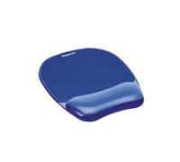 Tappetino per mouse e poggiapolsi Fellowes Crystal Gel, supporto antiscivolo e r
