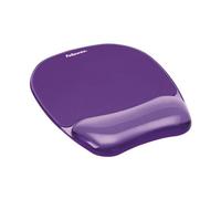 Tappetino per mouse e poggiapolsi Fellowes Crystal Gel, supporto antiscivolo e r
