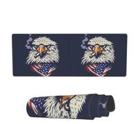 Tappetino Per Mouse Eagle Triangle Scarf American Flag Tappetino Mouse Gaming Lavabile Mousepad Forma Rettangolare, Per Computer, Gaming Mouse, Laptop, 80x30cm