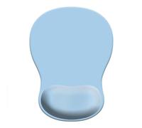 Tappetino per mouse ergonomico con supporto per il polso, comodo tappetino per mouse per computer con base antiscivolo in PU per casa, ufficio, lavoro, gioco (azzurro)