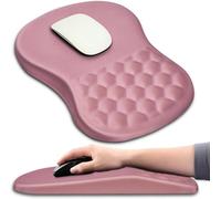 Tappetino per mouse ergonomico con supporto per il polso, design massaggiante, per alleviare il dolore, in memory foam e base antiscivolo in poliuretano per mouse wireless, accessori per casa e