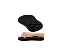 Tappetino per mouse ergonomico con supporto per il polso e inclinazione in memory foam per alleviare la sindrome del tunnel carpale (30x20 cm, Polar