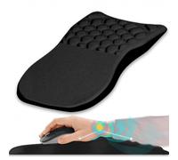 Tappetino per mouse ergonomico con supporto per polso e design massaggiante, poggiapolsi antidolore con memory foam e antiscivolo (30,