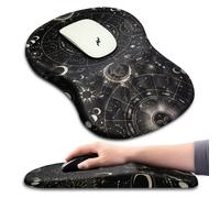 Tappetino per mouse ergonomico Hokafenle con supporto per polso e design massaggiante, poggiapolsi antidolorifico, con base in memory foam e PU a