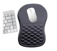 Tappetino per mouse ergonomico, memoria antiscivolo, scrivania in schiuma con supporto per il polso, comfort da tavolo con combinazione di design compatto, comodo liscio, tappetino per mouse per uso