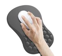 Tappetino per mouse ergonomico - Supporto per polso antiscivolo in memory foam - Tappetino per mouse con design massaggiante, per gioco, lavoro, studio, scuola, dormitorio, scrivania, ragazzi e adulti