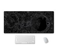 Tappetino per mouse esteso SSOIU Moon Topographic Map XXL, tappetino per mouse da gioco di grandi dimensioni, tappetino per mouse per computer po