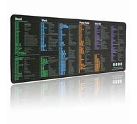 Tappetino per mouse Excel/Word/Power Point/Mac OS, top 50 più frequentemente utilizzato tra scorciatoie da tastiera, tappetino antiscivolo e impermeabile, grande tappetino da scrivania per PC da