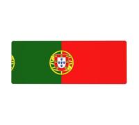 Tappetino per mouse extra large con stampa bandiera portoghese per tastiere e mouse RGB, adatto per giochi e ufficio, 30 x 80 cm.
