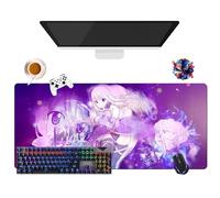 Tappetino per mouse Fairy Anime Tail Lucy | Tappetino per mouse impermeabile extra large (35.4" × 15.7" × 0.12") | Base in gomma antiscivolo per PC, portatile, e-Sport | Protezione tastiera e mouse (4