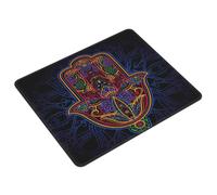 Tappetino per Mouse Fatima Hamsa Hand Evil Eye Vintage Mandala Tappetini Mouse Portatile Base Antiscivolo in Gomma Mousepad Forma Rettangolare, per Laptop, Scrivania, Casa, 25x30cm