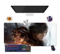 Tappetino per mouse Final Game Fantasy XVI | Tappetino per mouse lavabile gigante XL (35,4" x 15,7" x 0,12") | Presa antiscivolo + bordi rinforzati, superficie durevole per giochi, ufficio e casa (13)