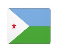 Tappetino Per Mouse Flag Of Djibouti Print Mouse Pad Pulire Protezione Scrivania Da Ufficio Una Presa Stabile Su Superfici Lisce Desk Mat Per Computer Portatile Laptop Pc 25X30Cm