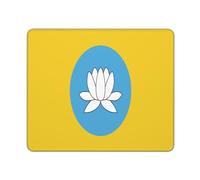 Tappetino per Mouse Flag of Kalmykia Print Desk Mat Portatile Tappetino Scrivania Confortevole Tappetino per Mouse da Gioco per Gaming Computer Portatile Ufficio 25X30Cm