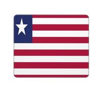 Tappetino per Mouse Flag of Liberia Print Desk Mat Confortevole Tappetino Mouse Gaming Multifunzione Mouse Mat per Computer Portatile Pc Mac 25X30Cm