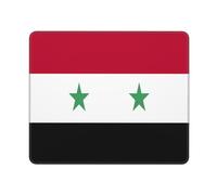 Tappetino per Mouse Flag of Syria Print Tappetino Mouse Gaming Waterproof Tappetino per Mouse da Gioco Pulire Tappetino Scrivania per Gaming Ufficio Computer Portatile 25X30Cm