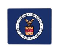 Tappetino per Mouse Flag of The United States Department of Labor (1915€“1960) Mousepad Confortevole Mouse Pad Waterproof Protezione Scrivania da Ufficio per Ufficio Pc Mac 25X30Cm