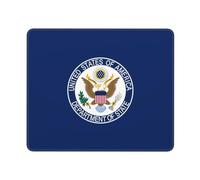 Tappetino per Mouse Flag of The United States Department of State Tappetino Mouse Gaming Waterproof Mouse Pad Migliora Precisione E velocità Tappetino per Tastiera per Laptop Ufficio Pc 25X30Cm