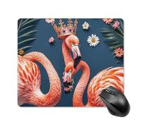 Tappetino per Mouse Flamingo Tappetino Mouse Base Antiscivolo in Gomma Confortevole Mousepad Forma Rettangolare, per Laptop, Ufficio, Computer, 25x30cm