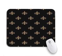 Tappetino per Mouse Fleur De Lis Iced Coffee And Black Color Tappetino Mouse Gaming Portatile Confortevole Tappetino Mouse Piccolo, per Gaming Mouse, Computer, 25 x 30cm