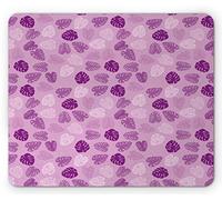Tappetino per Mouse Flower Exotic Tropical Pattern Image of Repetitive Monstera Plant Leaves Tappetino Mouse Portatile Mousepad Forma Rettangolare, per Computer, Laptop, Scrivania, 25x30cm