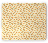 Tappetino per Mouse Flower Margaret Flowers On A Vertically Striped Background Tappetino per Il Mouse Antiscivolo Antipolvere Mousepad Forma Rettangolare, per Casa, Laptop, Gaming Mouse, 25x30cm