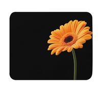 Tappetino per Mouse Flower On A Black Background Mouse Mat Waterproof Desk Mat Pulire Tappetino per Tastiera per Ufficio Gaming Computer Portatile 25X30Cm
