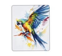 Tappetino per mouse Flying Parrot, tappetino per mouse da gioco ultra liscio, base in gomma antiscivolo, tappetino per mouse impermeabile per computer, scrivania, laptop, ufficio, piccolo e portatile,