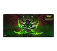 MOUSE PAD GAMING BLIZZARD World of WarCraft Illidan - Grande, Superficie Liscia in Tessuto, Antiscivolo, Superficie liscia, base antiscivolo, impermeabile, spessore 4mm, facile da pulire, Nero, Verde,