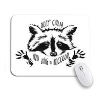 Tappetino Per Mouse Funny And Touching Raccoon Wants To Hug Cuddle Keep Tappetino Mouse Gaming Base Antiscivolo In Gomma Facile Da Pulire Tappetino Mouse Piccolo, Per Computer, Gioco, 25 x 30cm