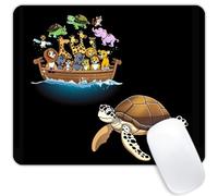 Tappetino per Mouse Funny Cartoon Animals Tappetino per Il Mouse Antiscivolo Base Antiscivolo in Gomma Facile da Pulire Sottomano, per Scrivania, Ufficio, Laptop, 25x30cm